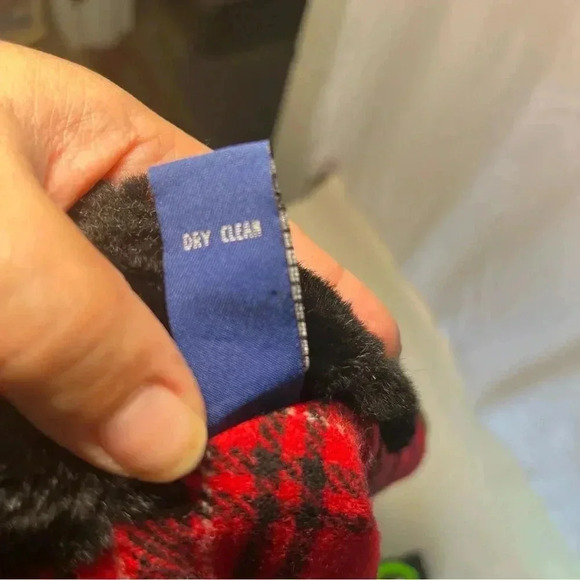 Karen Scott Womens Vest Multicolor Plaid Zip Faux Fur Collar Lined L Wool Blend - Picture 8 of 10